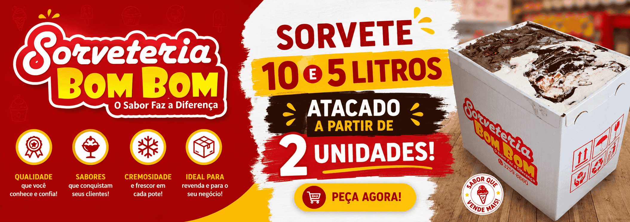 Sorvete em atacado