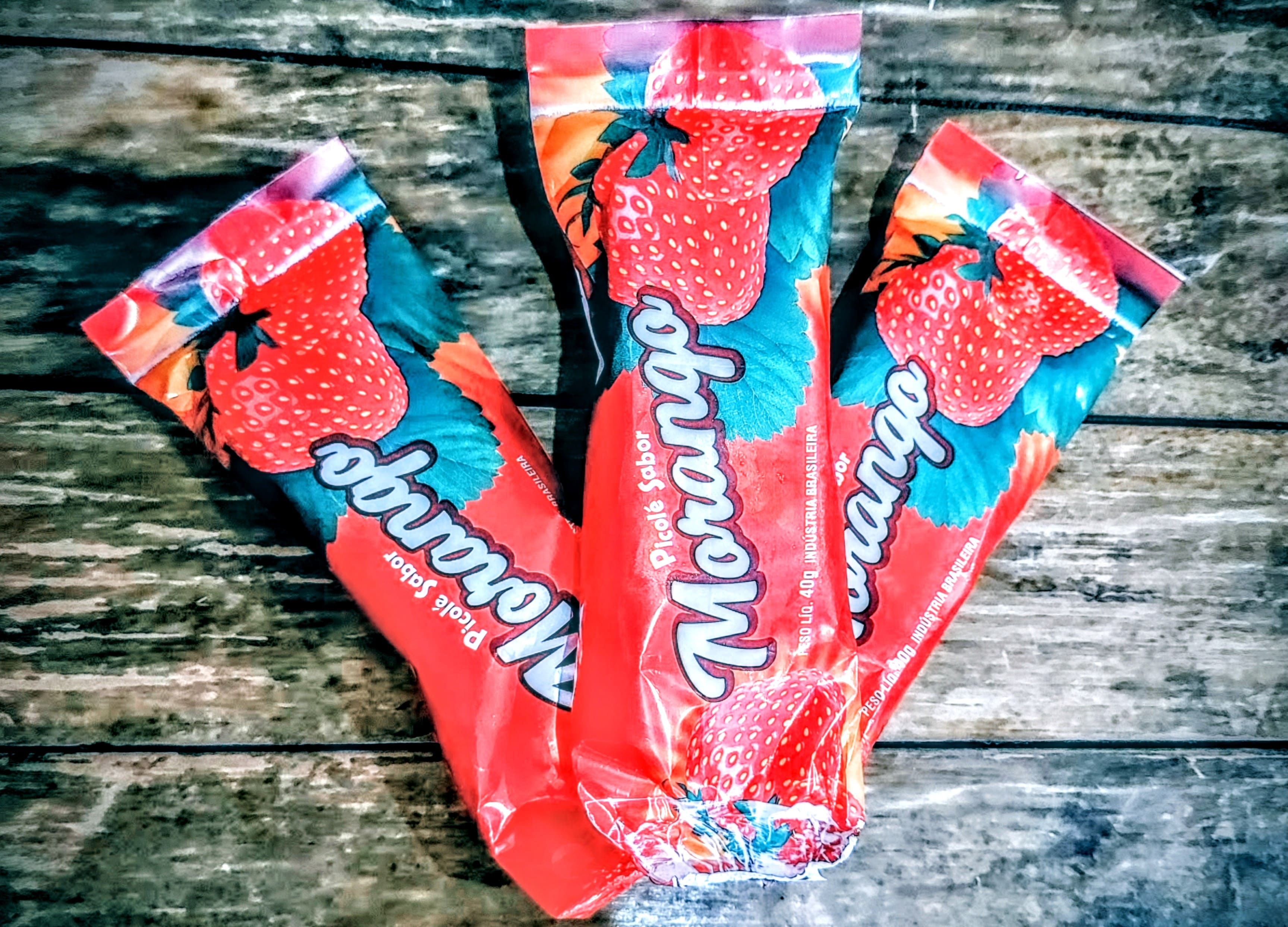 Picolé Sabor Morango