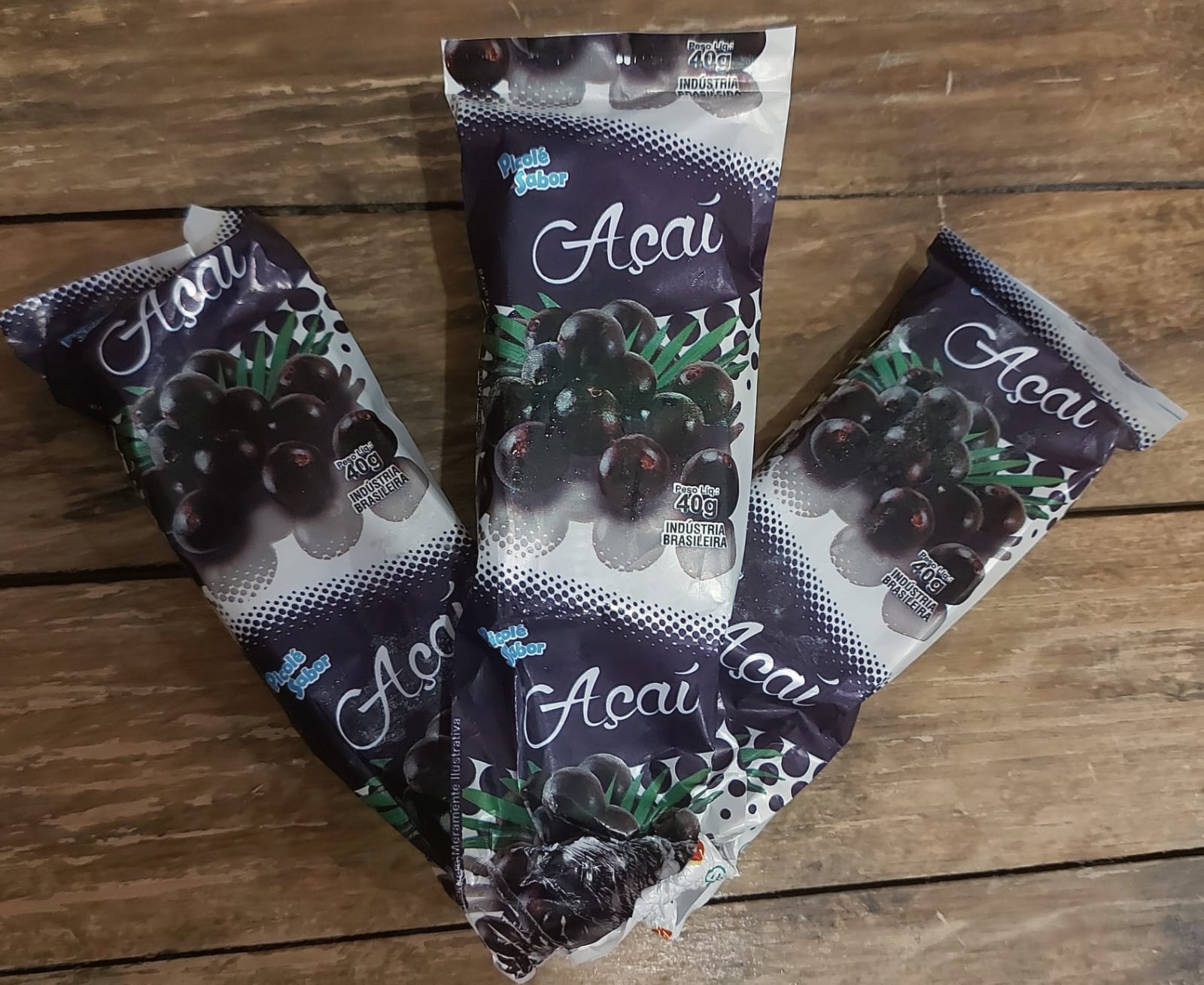 Picolé Sabor Açaí