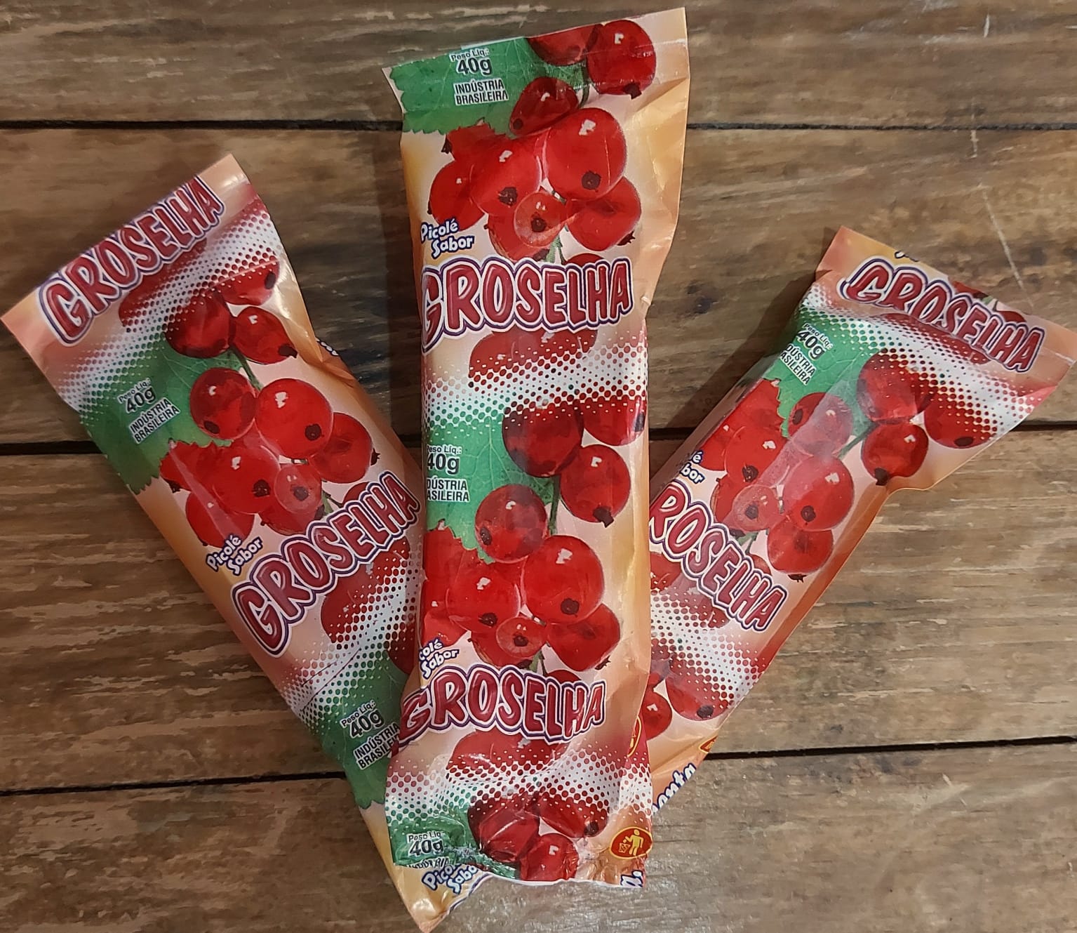 Picolé Sabor Groselha