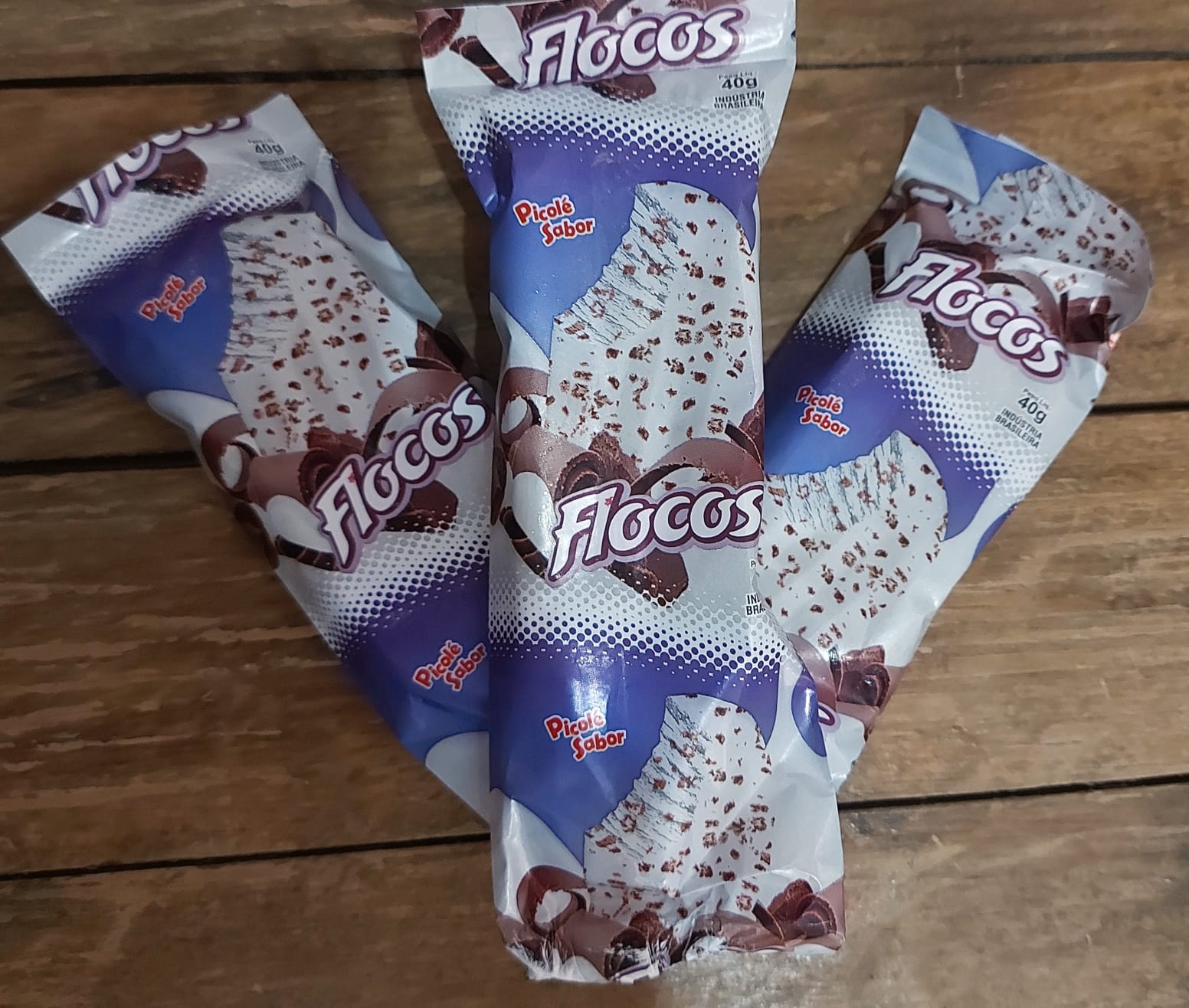Picolé Sabor Flocos