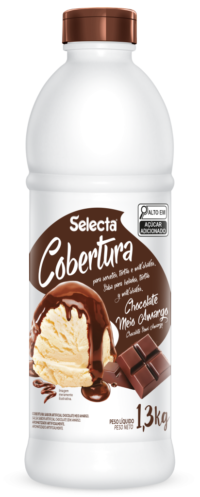 Cobertura Selecta Chocolate Meio Amargo 1,3Kg