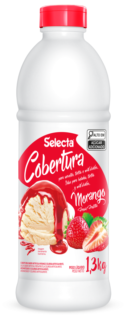 Cobertura Selecta Morango 1,3Kg